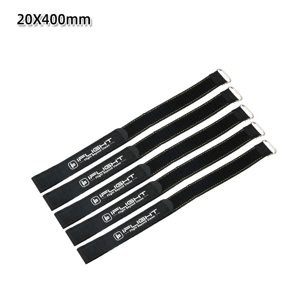 5 Stück IFlight 20mm 15mm Breite 500mm 400mm 300mm 250mm 200mm Länge Mikrofaser-Akku-Gurt Rutschfester Gürtel für FPV