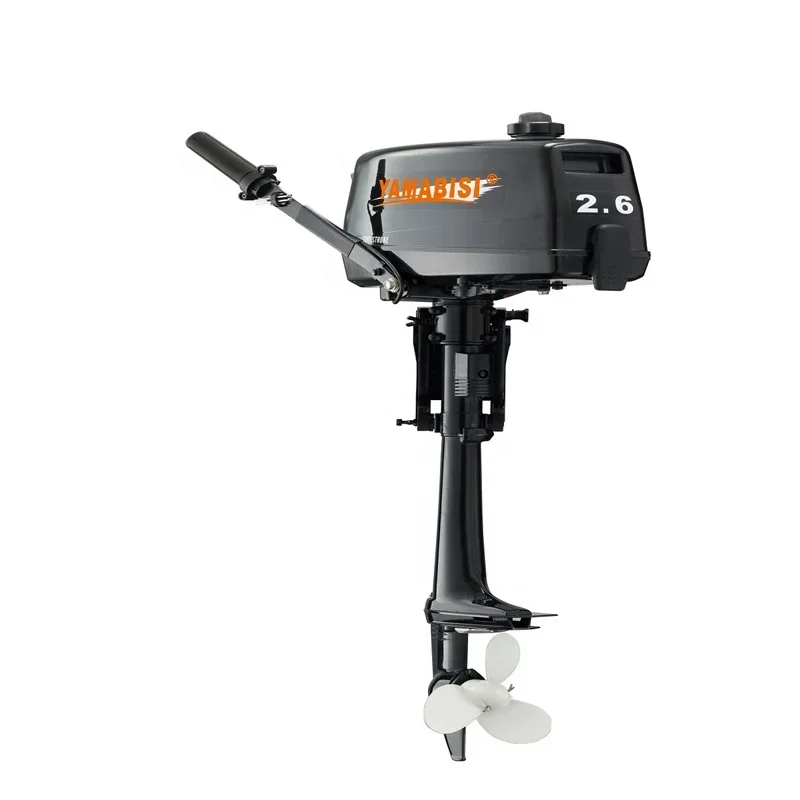 Look! YAMABISI Brand New 2.6hp 2 Stroke Water Cooled Boat Engine Outboard Motor