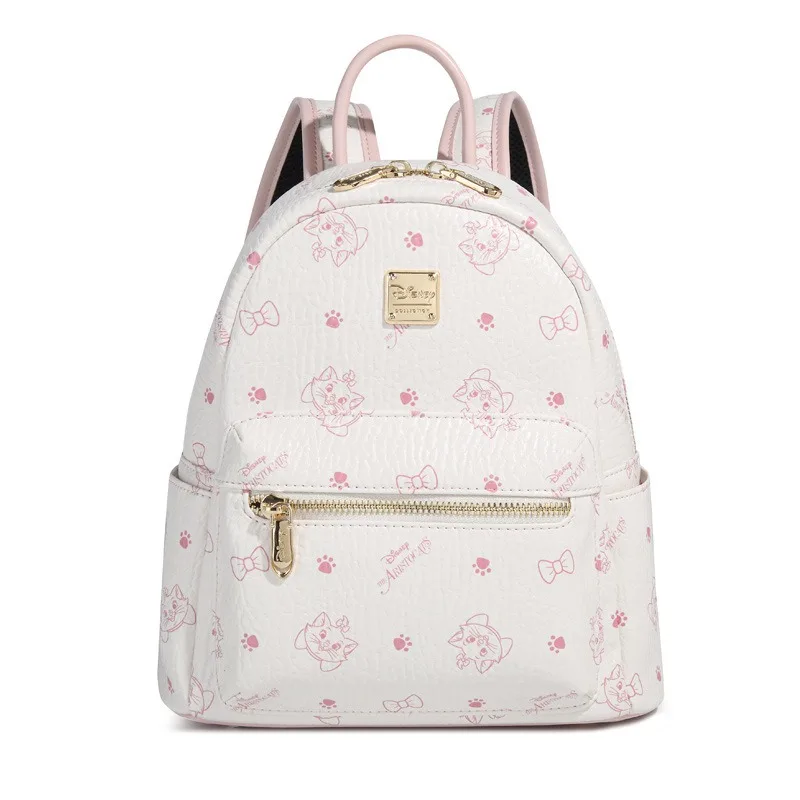 

Disney Marie Cat Theme Print Backpack Childrens Shoulder Bag for Women Large Capacity Fashion Sweet Travel Daypack
