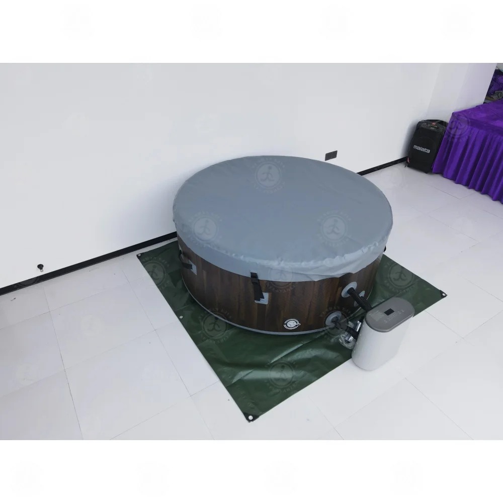 Inflatable Hot Tub with Insulated Cover | Outdoor Spa Pool for Family Relaxation