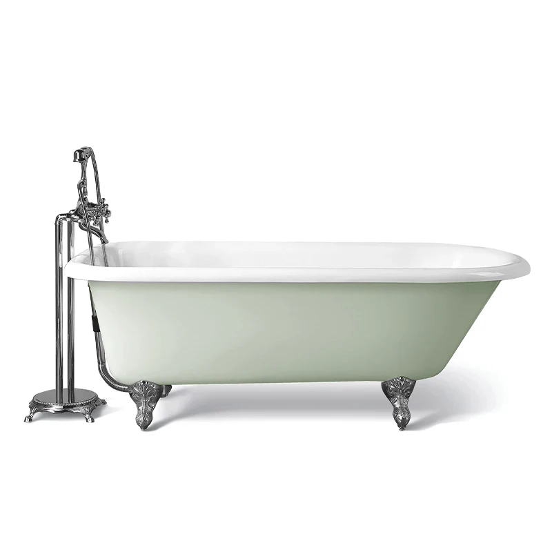 

cast iron enamel household princess bathtub European and American bathtub Independent European small apartment bathtub 1.2 m