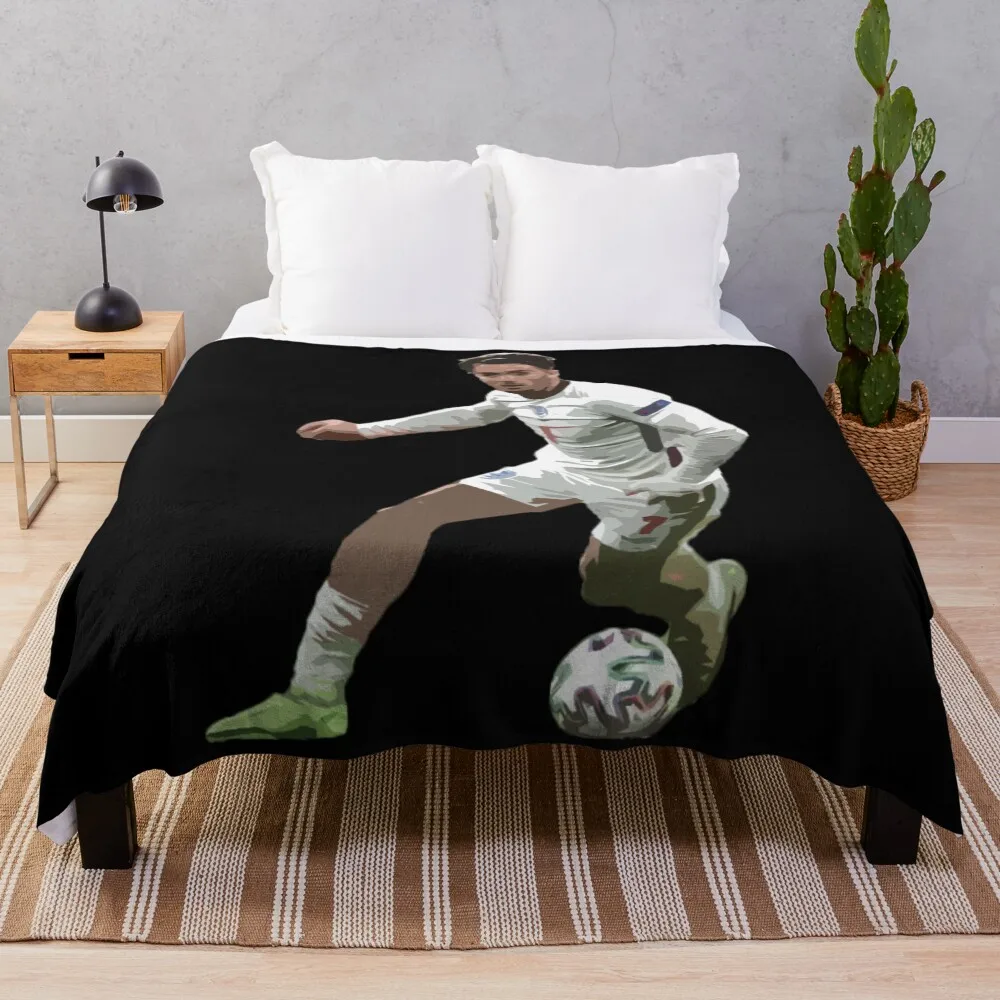 

Jack Grealish Sticker Throw Blanket