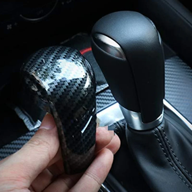 Car Gear Head Shift Knob Handle Cover Trim Stickers For Mazda 2 3 6 BM GJ Demio CX3 CX5 CX8 CX9 Axela 2014-2021 2022 Accessories