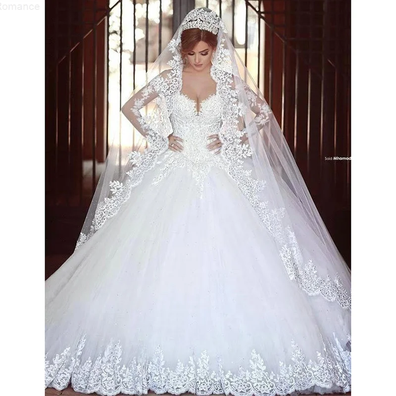 2024 Wedding Dress with Large Tail New Style, Elegant Bridal Charm, Court Style Wedding Dress