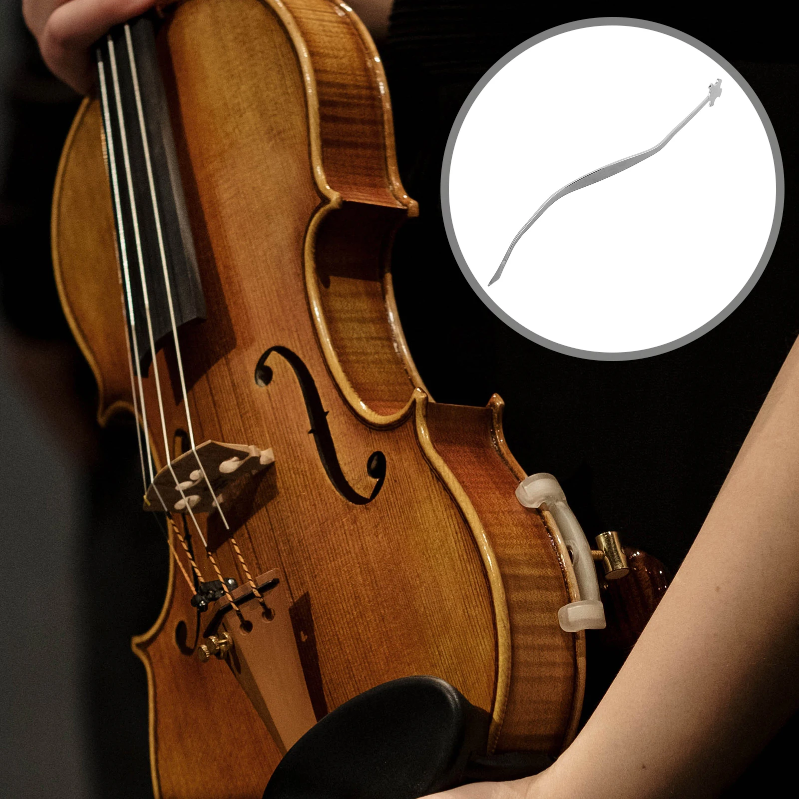 

Silver Violin Soundpost Tool Inserter Adjuster Positioner Installer For Cello String Instrument Accessory Durable
