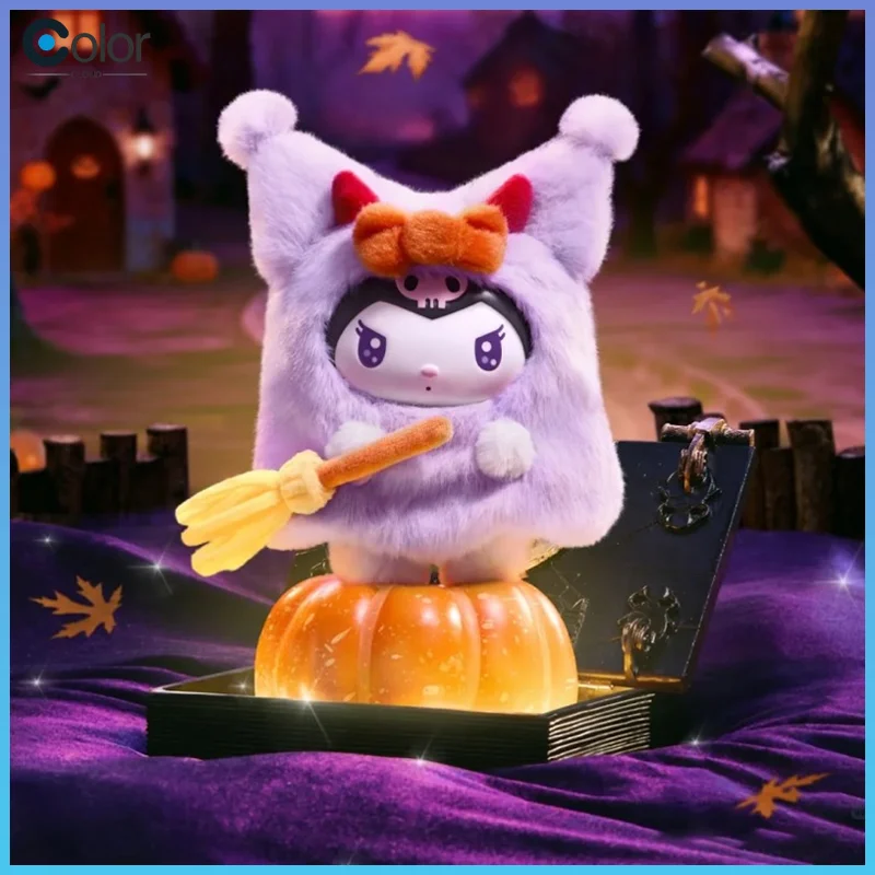 

Genuine Hellokitty Kuromi Candy Carnival Night Blind Box Toy 3cm Cute Granule Doll Desktop Ornament Trendy Collect Figurine Gift