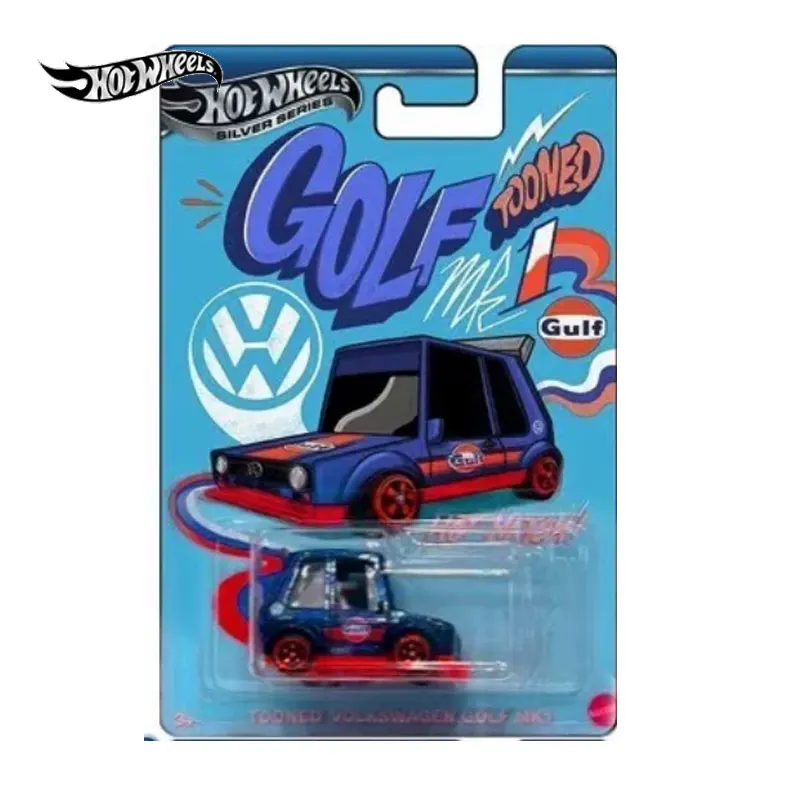 Hot Wheels Cars Q Version GULF MK SUPRA GOLF TOONED 1/64 Metal Die-cast Model Collection Toy Vehicles