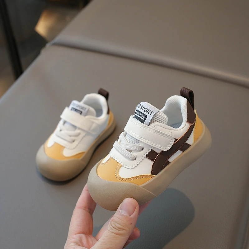 Baby Shoes Green Thin Section Soft Bottom Small Children Walking Shoes Brown Non-slip Breathable Boys Girls Baby Casual Shoes