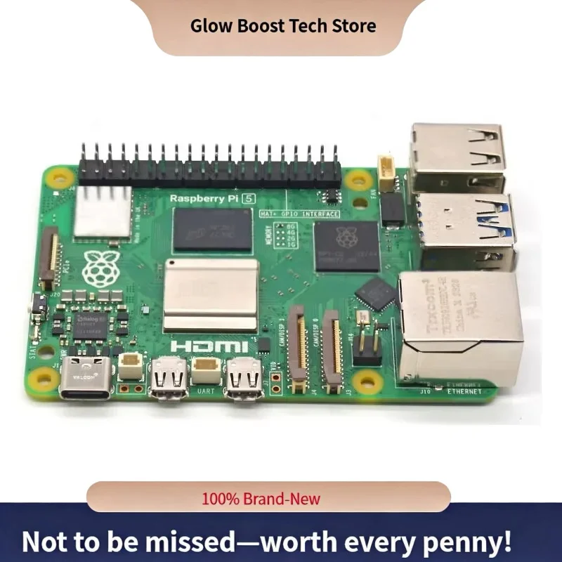 

fRaspberry Pi 5 Development Board with 2G/4G/8G/16G 2.4GHz Arm-A76 CPU development Kit