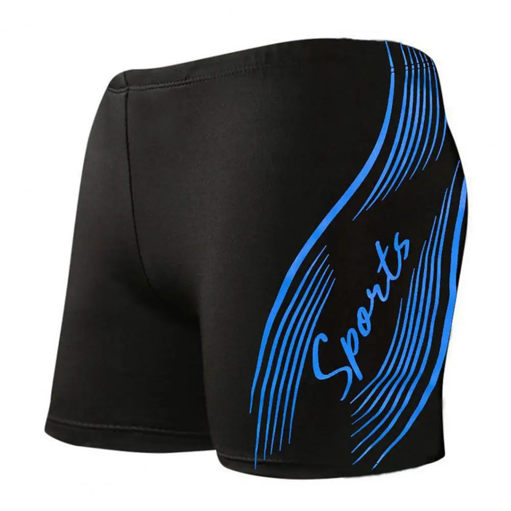 Men Swimming Shorts Drawstring Elastic Waist Soft Quick Dry Breathable Bathing Boxers Surfing Water Sports Swimming Trunks