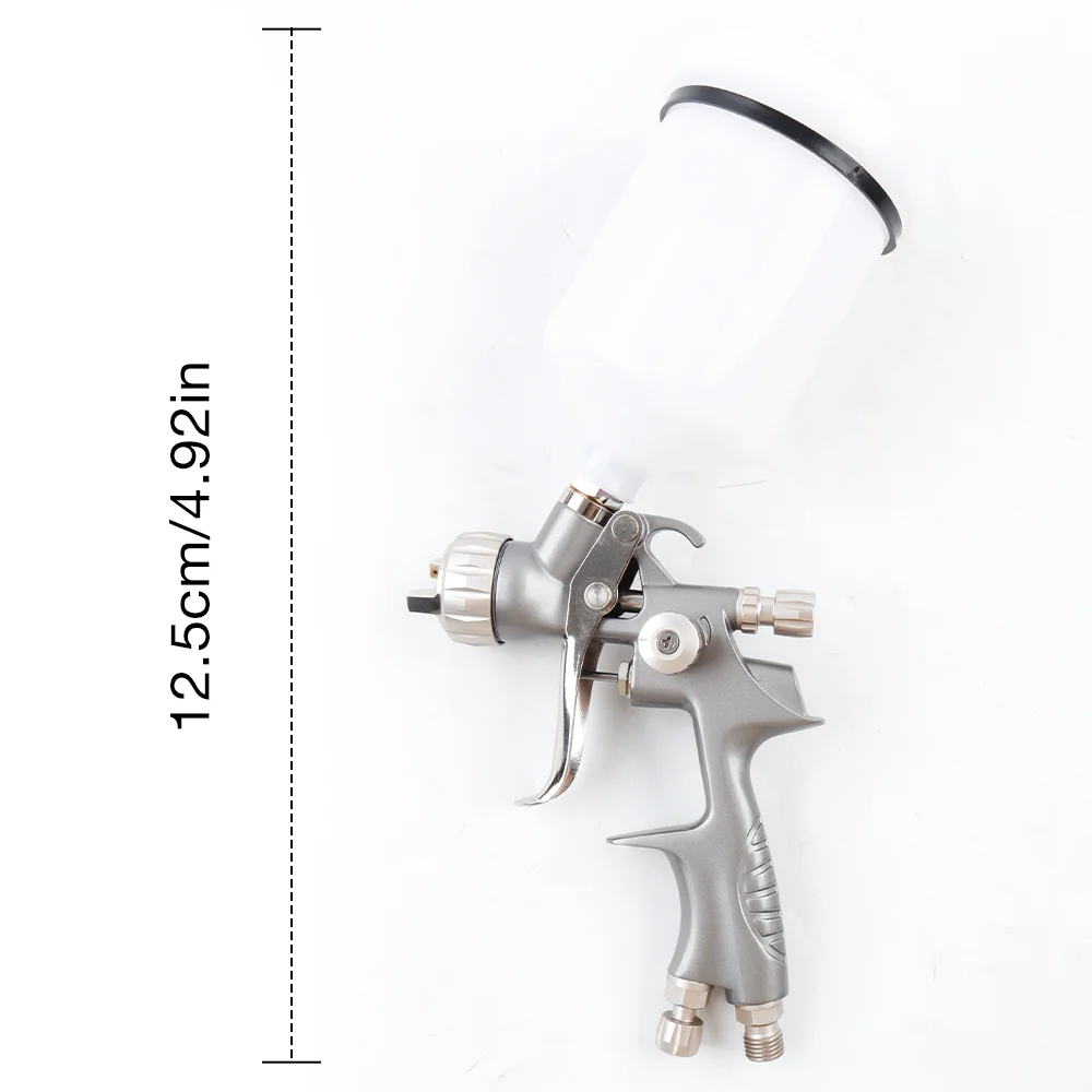 1.0mm-0.8mm RPミニペイントスプレーガン、250mlスプレーペイント缶、自動車用ペイントスプレー、コードレススプレーガン、工業/自動車修理用プロ仕様の空気圧スプレーガン