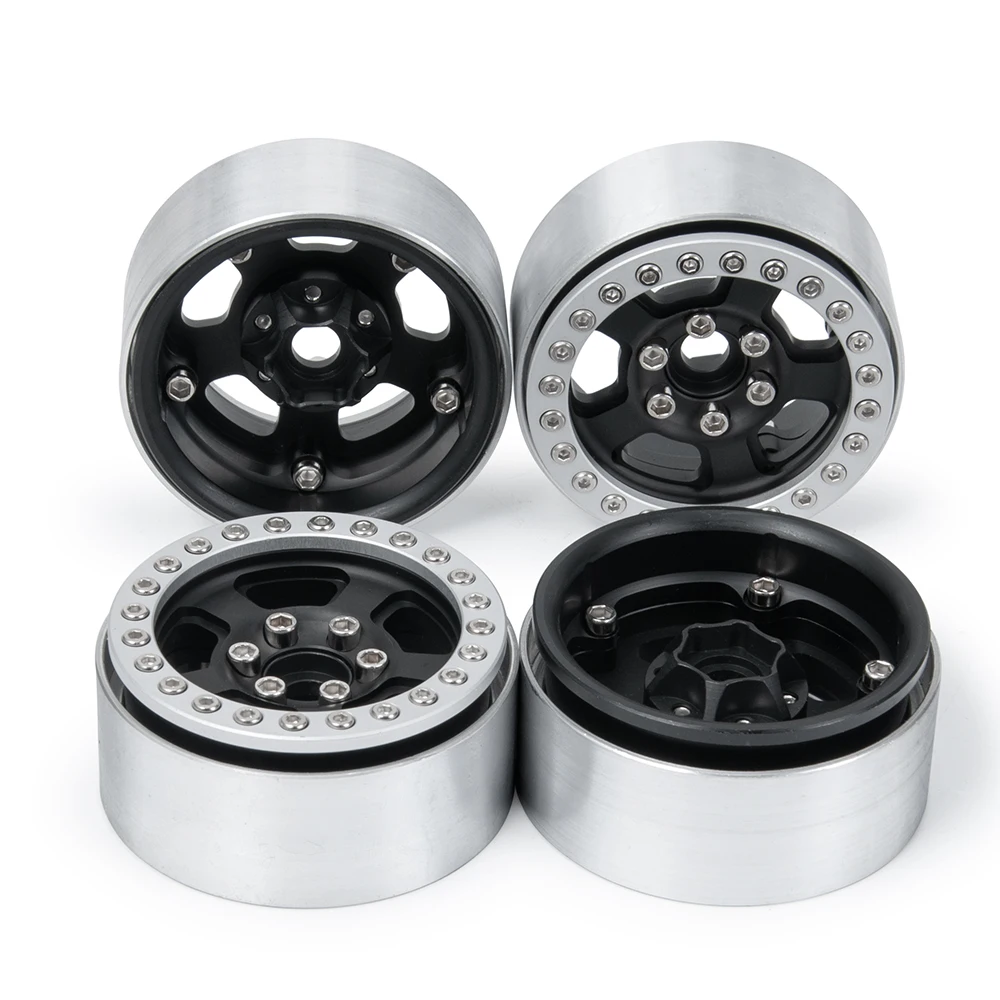 

AXSPEED 1,9-дюймовая ступица обода колеса с бисером для 1/10 RC гусеничного автомобиля Axial SCX10 CC01 F350 D90 90034 TRX4 TRX6, обновленные детали