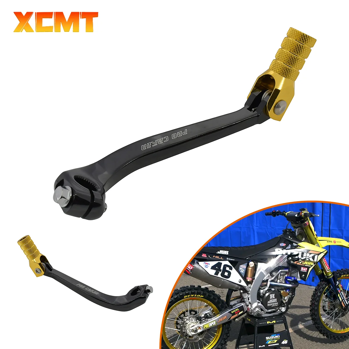 

Motocross Accessories CNC Aluminum Folding Gear Shift Shifter Lever For Suzuki RM Z250 2007-2019 7075 Universal Dirt Pit Bike