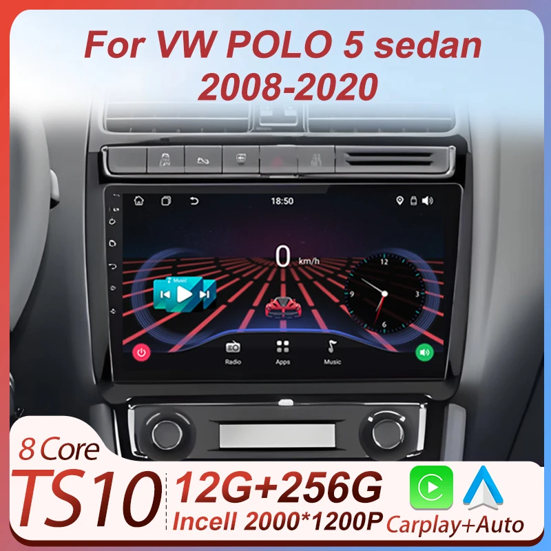 

Android Car Radio Player Stereo Head Unit For VW POLO 5 sedan 2008-2020 Intelligent System Touch Screen No 2din DVD 8 Core DSP