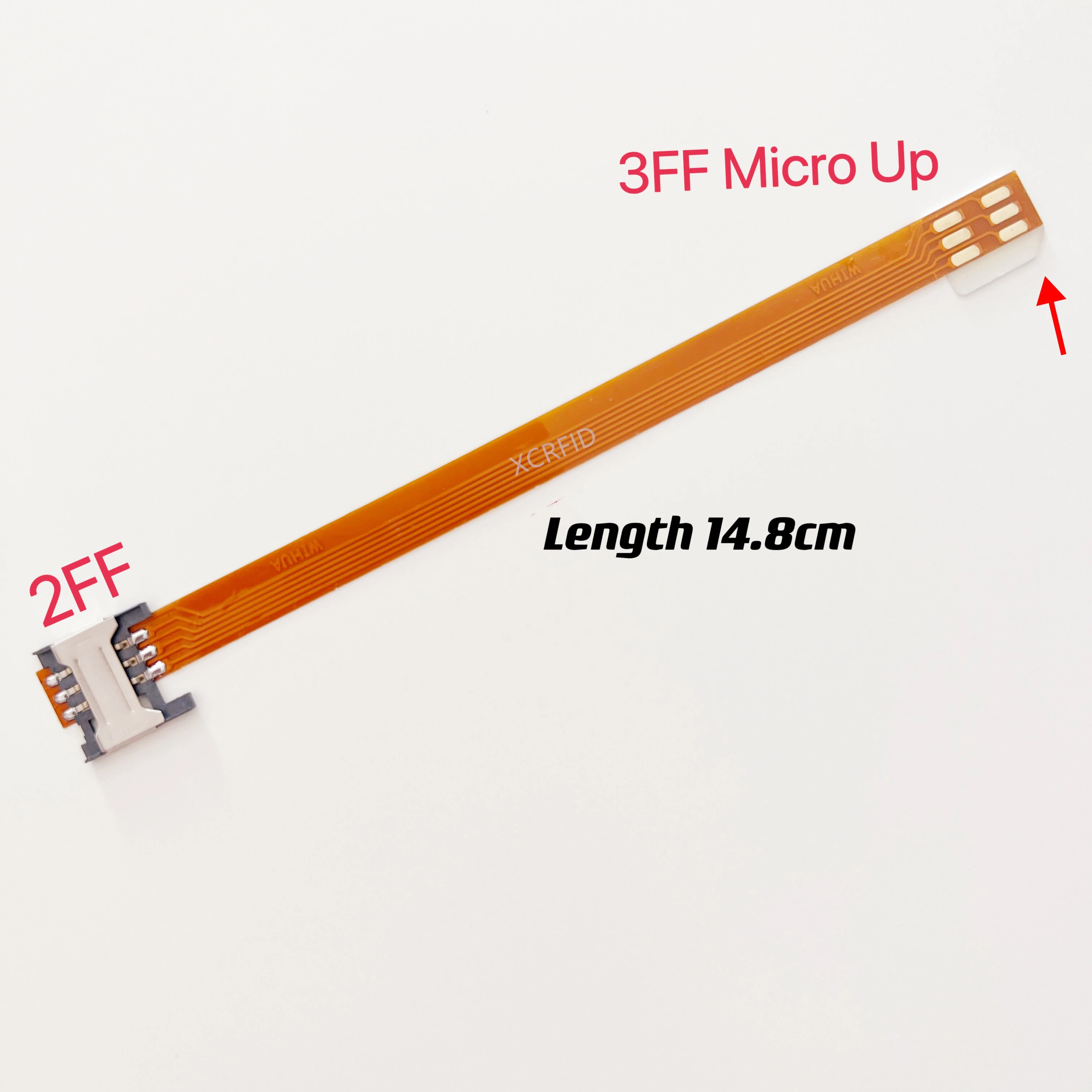 2FF Standaard Sim-kaart Uitbreiding Converter naar 3FF Micro 2FF Standaard 4FF Nano sim-kaart fpc Zachte Kabel Extender 148mm Adapter