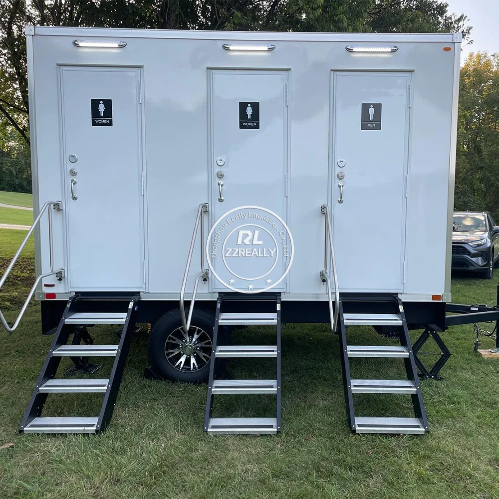 Portable Toilet And Shower Room Restroom Trailer Bathroom Trailer For Wedding And Events Portable Toilets