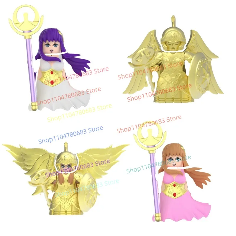 ตัวต่อ MOC นักรบทองคำ มินิฟิกเกอร์ พร้อมอุปกรณ์เสริม ของเล่นสะสมสำหรับผู้ที่ชื่นชอบ ของขวัญ โมเดล