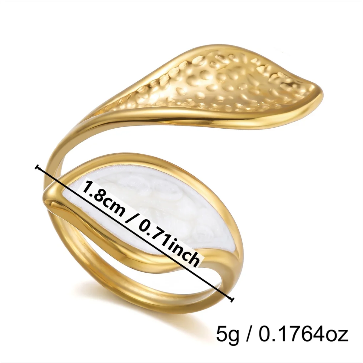 Edelstahl-Emaille-Spiral-Geometrie-Fingerringe für Damen und Herren, Vintage Französische Sonnen-Blatt-Blumen-Ringe, Modeschmuck für Partys. – Detail 35