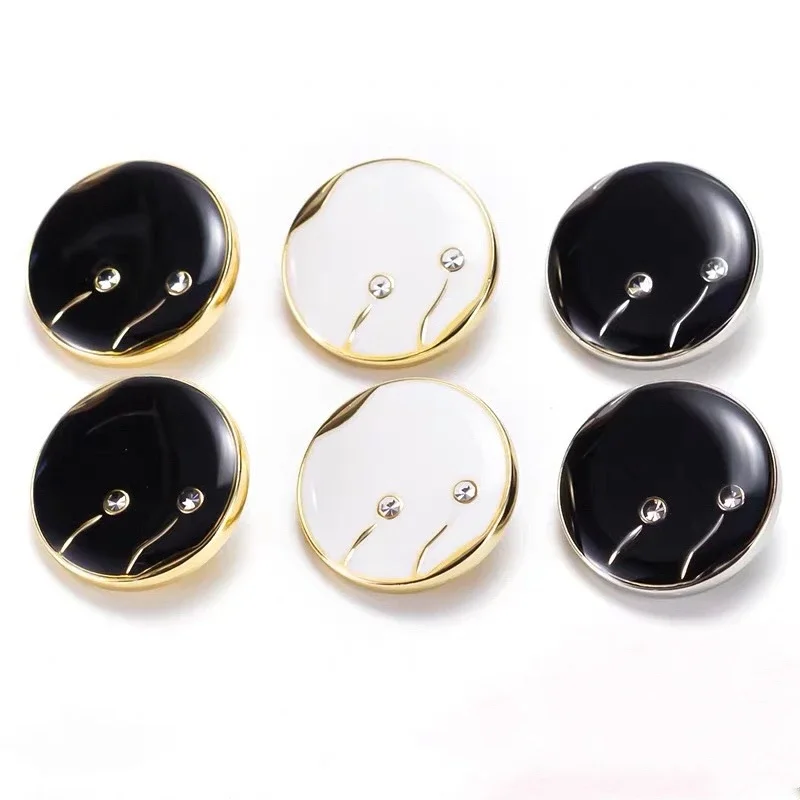 Luxury Rhinestone Buttons for Clothing, Fashion Coat Button Embellishments for Clothing, DIY Sewing Accessories