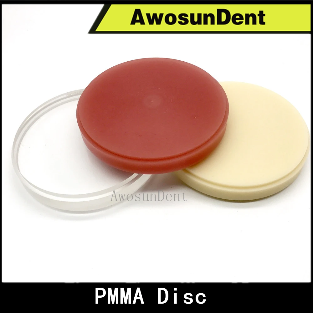 

5Pcs 98mm PMMA Blank A1 A2 A3 Clear Pink Color Dental Labortaory Cad Cam System Milling Pmma Disc Denture Resin Block