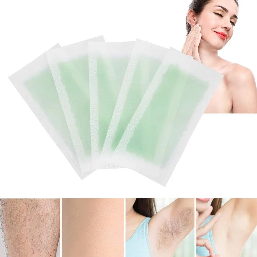 

Disposable Depilatory Wax Strips Paper Hair Removal Remover Face Body Epilator Leg Underarms Bikini Arms Eyebrow Waxing Papers