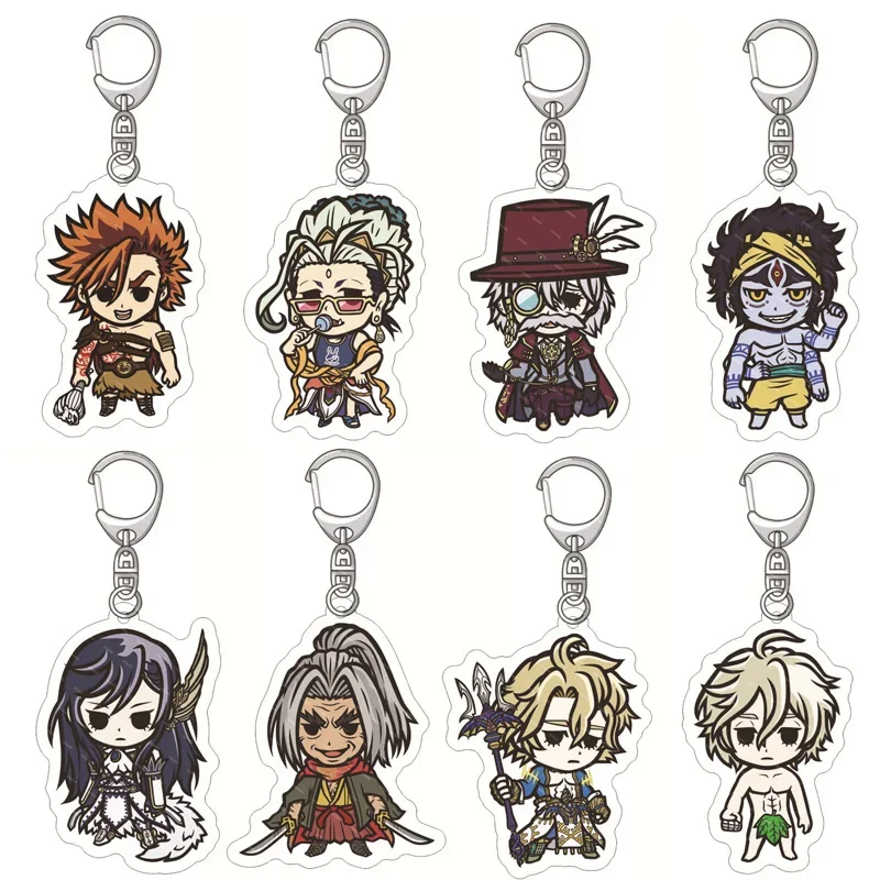 Anime Record of Ragnarok Acrylic Keychain Cartoon Figure Sasaki Kojirou Jack Pendant Key Ring Holder Cosplay Fans Jewelry Gift