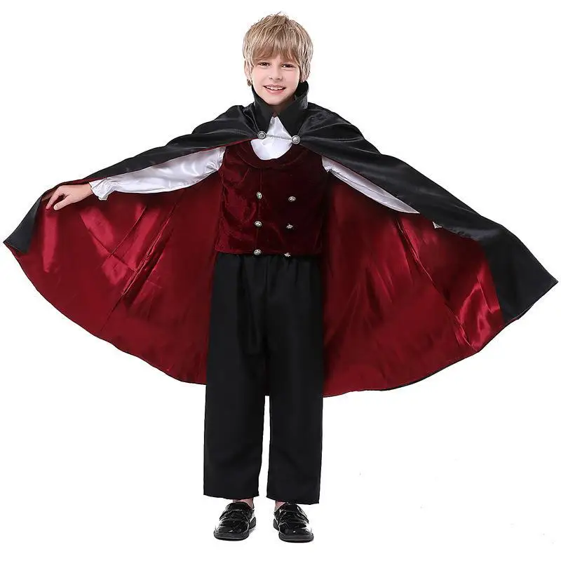 

Halloween Cosplay Parent-Child Costume Prince Outfit Twilight Play Dress up Boys Clothes Party Wear