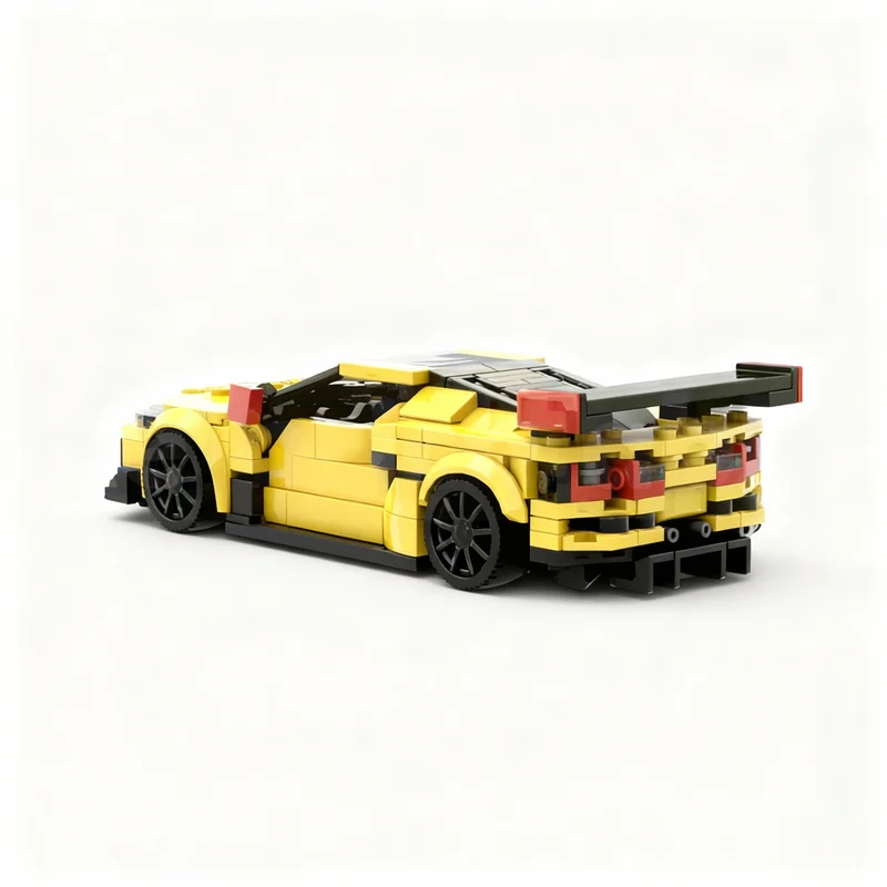 384pcs MOC City Champions Chevroleteed Corvette R Model Building Blocks Construction Christmas Gift Brick Toys Education Kids