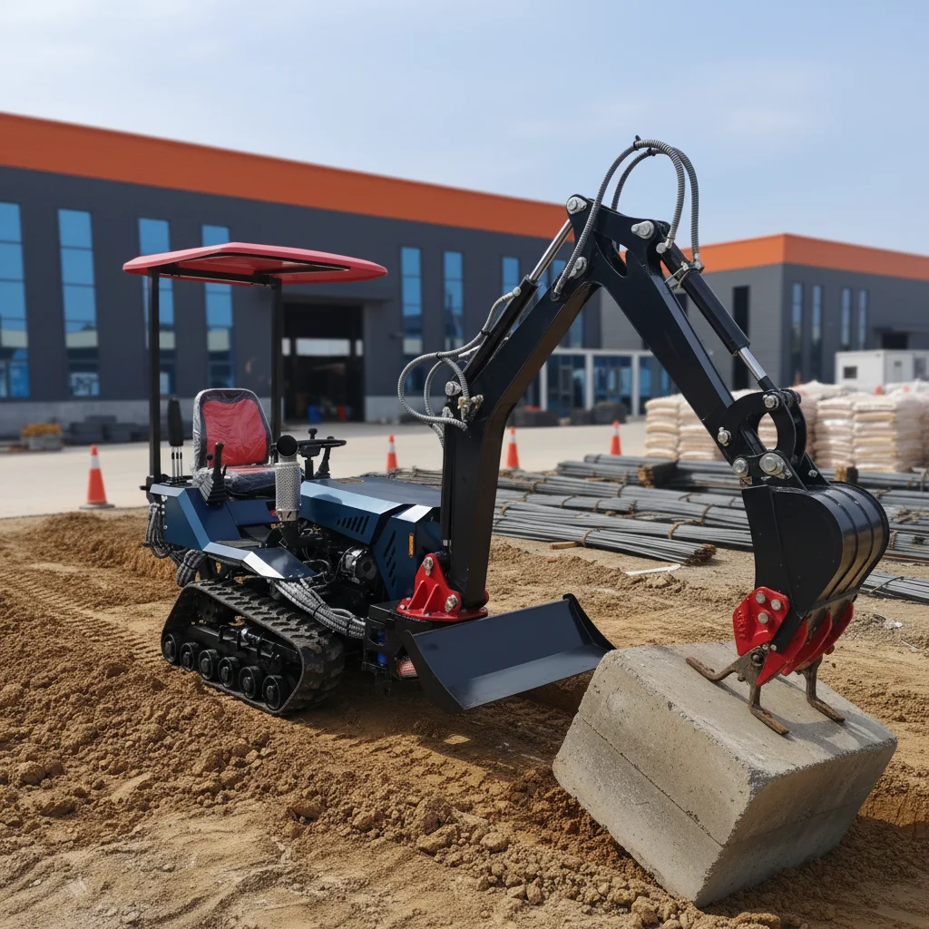 

EPA Approved 35HP Mini Crawler Loader Tractor Multi Functional For Farming Digging Plowing Trenching