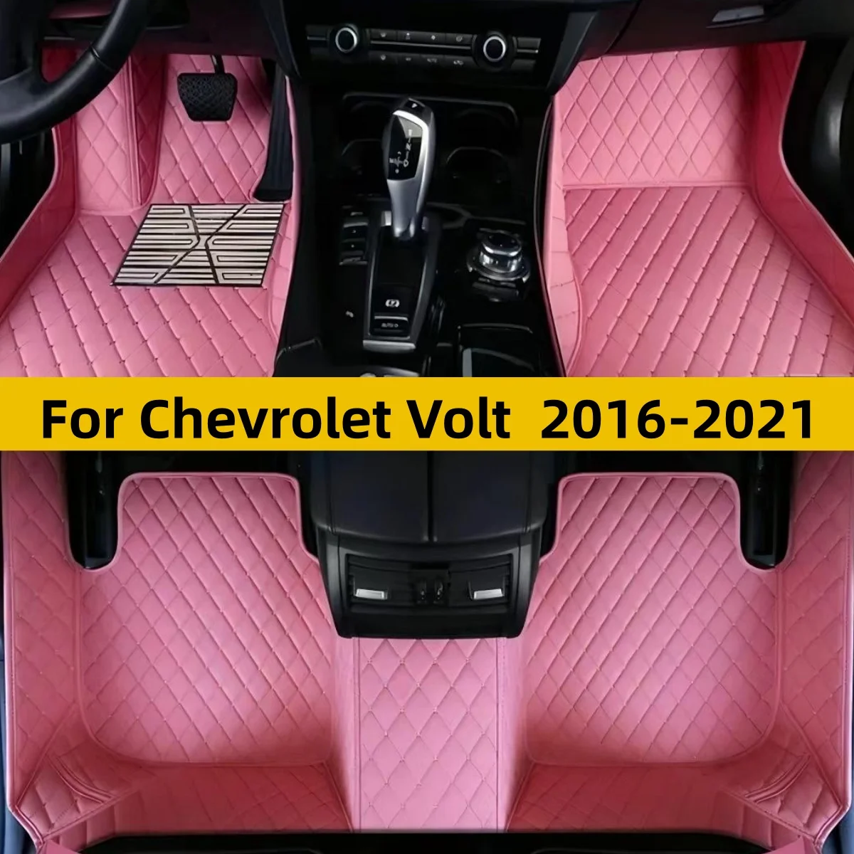 Car Floor Leather Mats Fit For Chevrolet Volt 2016 2017 2018 2019 2020 2021 Foot Carpets Interior Accessories Covers Auto Part