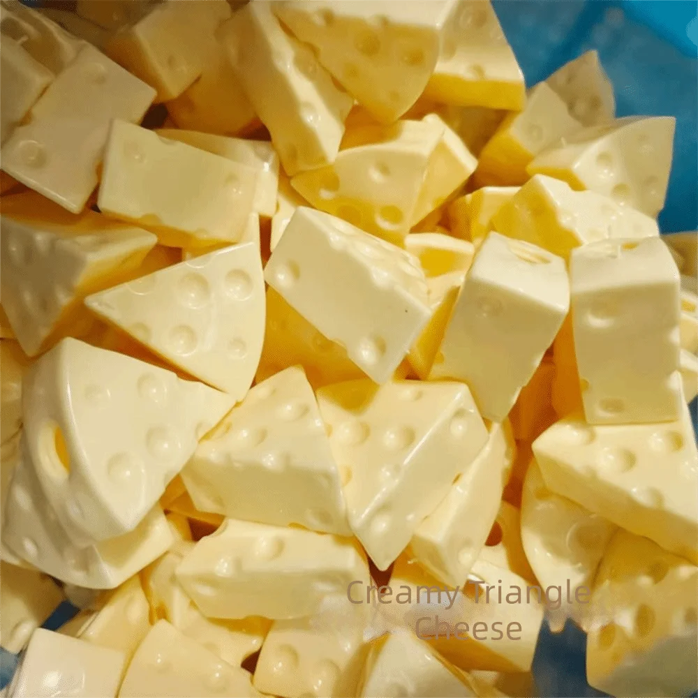 Sensory Triangle Square Cheese Ball Skin Soft TPR Flexible DIY Empty Ball Skin Squeeze Handmade DIY Pressure Ball Kit