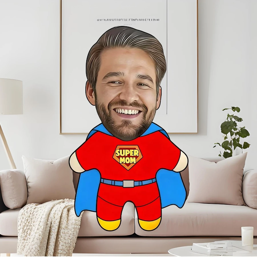 Customizable Pillow with a Face Design, a Very Interesting Gift for Halloween, Christmas, Valentine'S Day, And Easter. A Must-Ha