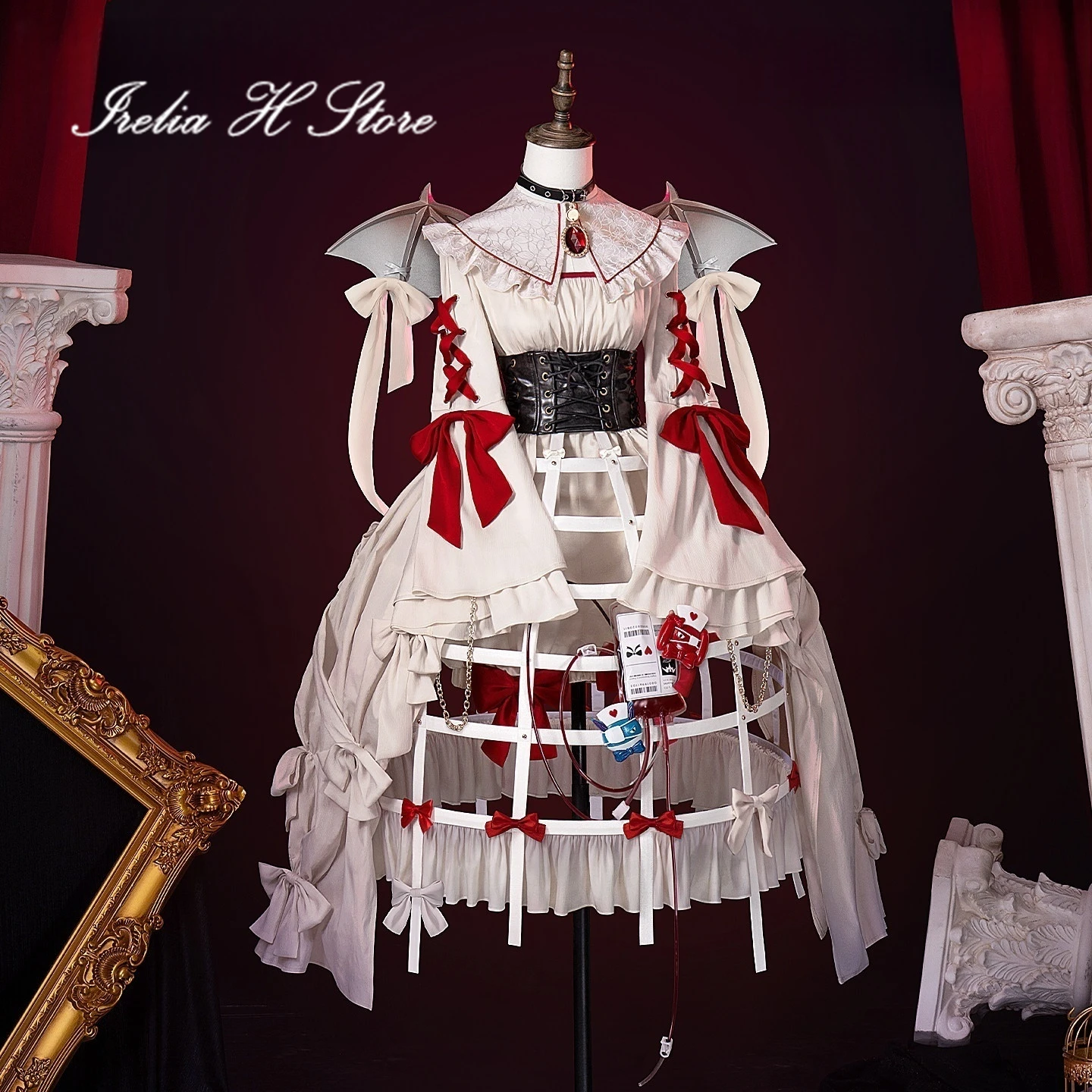Vorverkauf Irelia H Store Touhou Project Remilia Scarlet Cosplay-Kostüm, Lolita-Kleid für Damen, limitierte Auflage, Halloween-Kostüme
