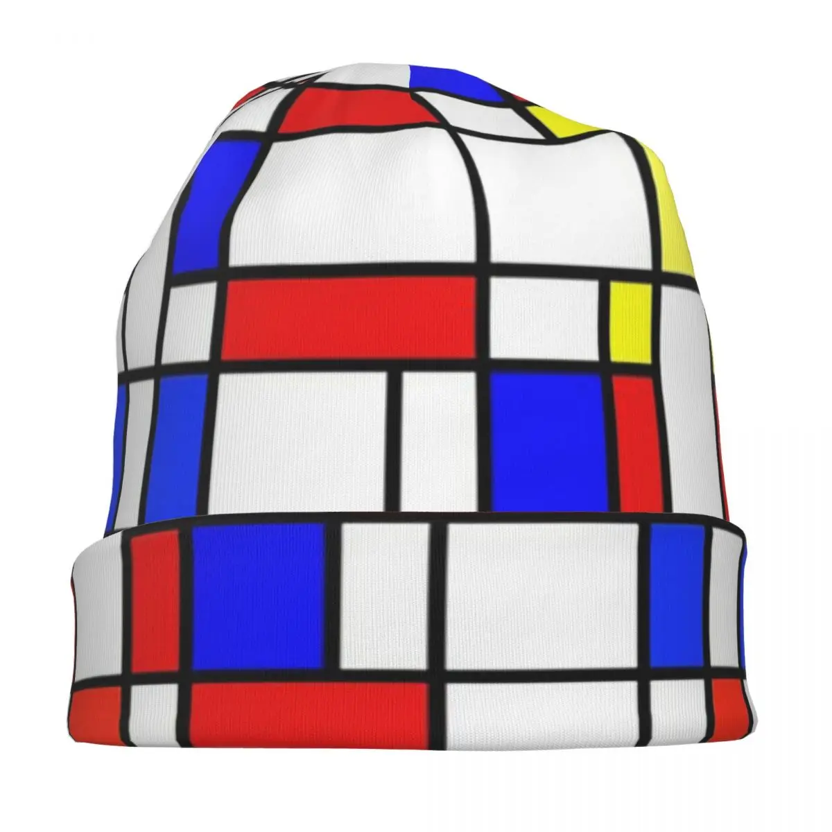 

Piet Mondrian De Stijl Skullies Beanies Hats Warm Autumn Winter Outdoor Cap Knitted Bonnet Caps for Unisex Adult