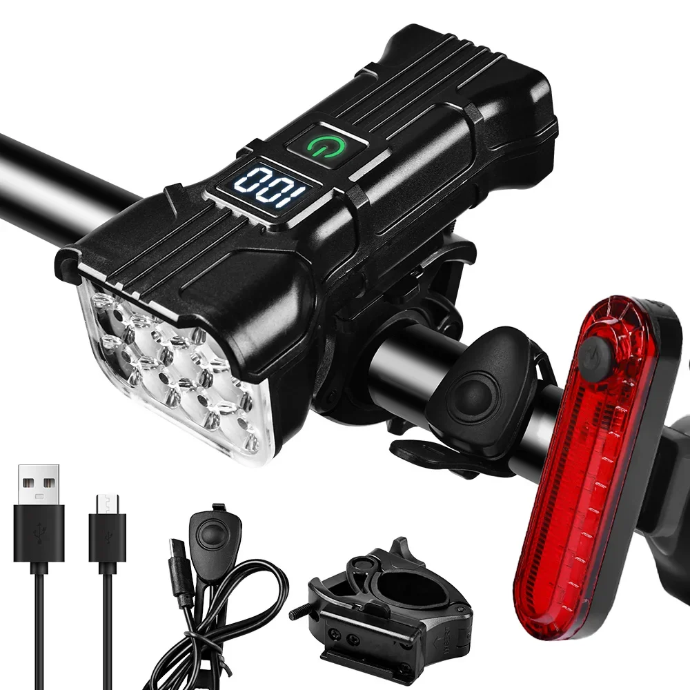 

X-Tiger Bicycle light with Horn Rechargeable Front light bicycle bikes accessories Bicycle lights rechargeable usb bike light