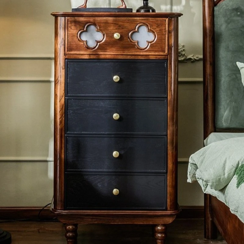 

chest of drawers small apartment bedroom bedside cabinet locker living room against the wall antique chest of drawers