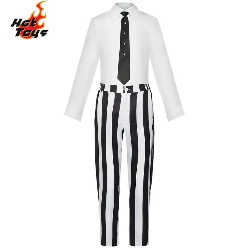 ألعاب ساخنة فيلم بيتل عصير الجهنمية ماستر كوس زي ليديا فستان الزفاف الأحمر تأثيري هالوين النساء الرجال أداء زي