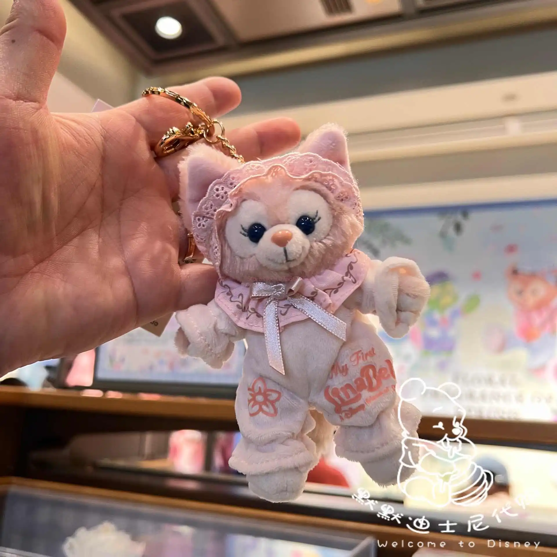 Shanghai Disneyland Nightwear Limited Edition Lina Belle Little Fox Plush Keychain Bag Pendant Plush Doll Souvenir Collection view 6