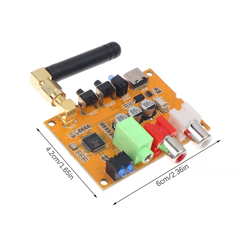 5.3 Stereo Wireless Bluetooth Module Wireless Audio Transceiver Module Board DC 3.5V-5V Automatic Connection Last Devices