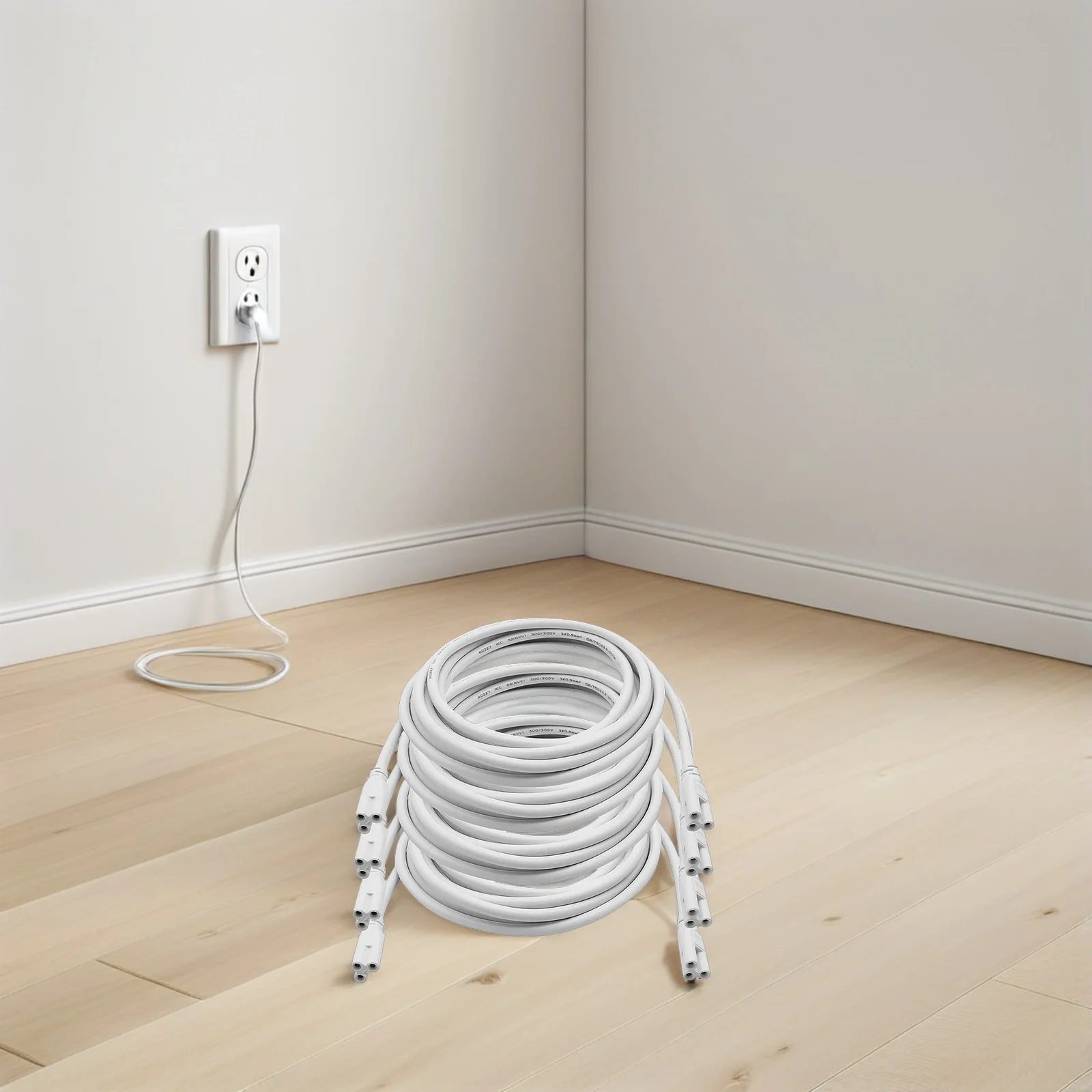 4 قطعة T5 LED كابل أنبوب متكامل 3 دبوس موصل سلك لا يتطلب لحام لمشاريع الإضاءة أنبوبة ليد سلك الطاقة #1