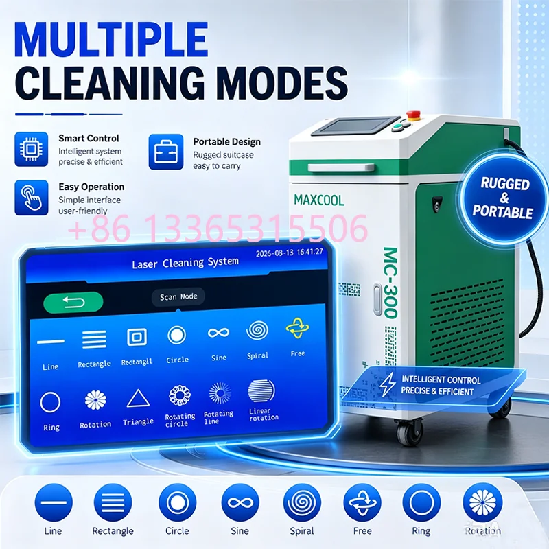1000W 2000W Handheld Pulsed Laser Cleaner Handheld Wooden Furniture Renovation 200w 300w 500W for Wall Graffiti Remover