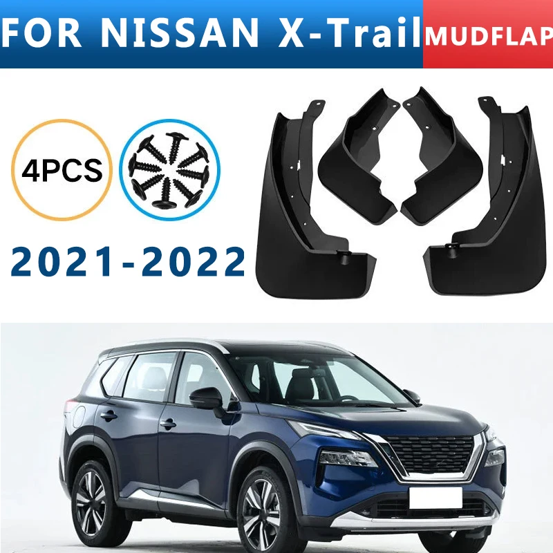 

Mud Flaps Fit for NISSAN X-Trail 2021-2022 Mudguards Tire Fenders Splash Proof Accessories Wheel Guards 4ps