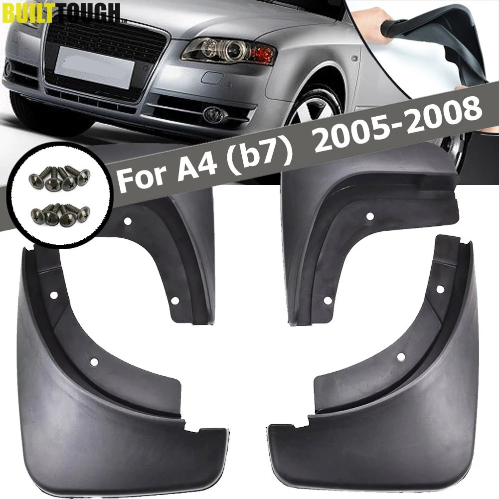 Car Mud Flaps For Audi A4 B7 2005 - 2008 Mudflaps Splash Guards Mud Flap Mudguards Fender 2006 2007 Car Accessories