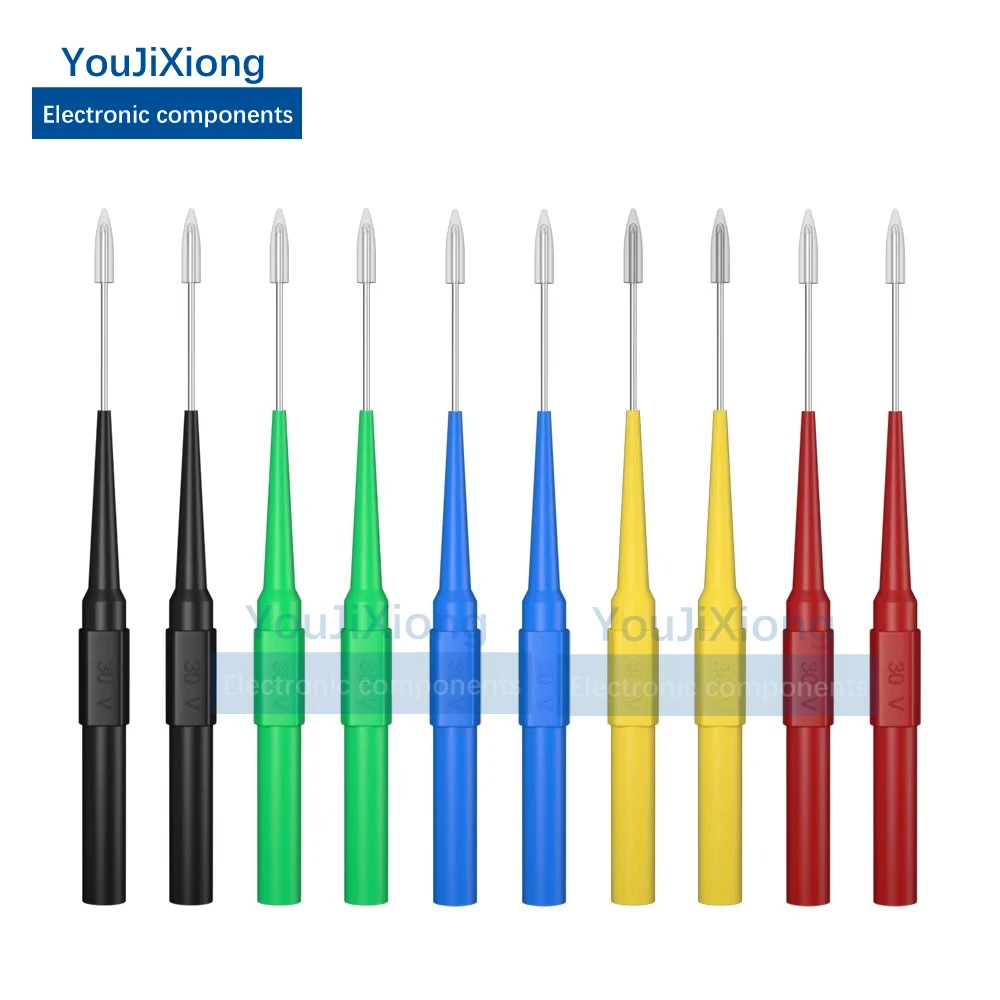 

10PCS Automotive Inspection Line Probe Break-free Test Needle 0.7mm Extra Fine Straight Non-destructive Puncture-free