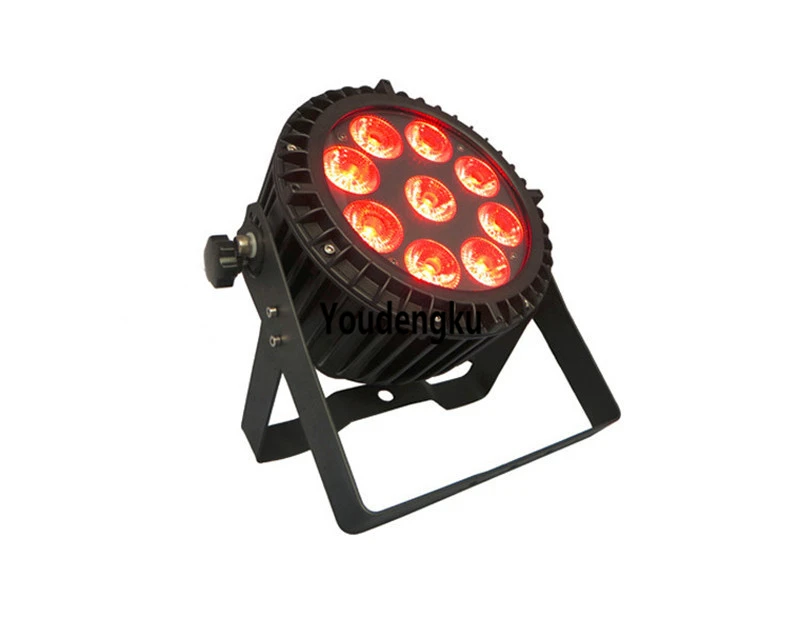 

4pcs waterproof parcan mulipar 64 9*15w rgbwa 5in1 outdoor event round dmx led flat par light