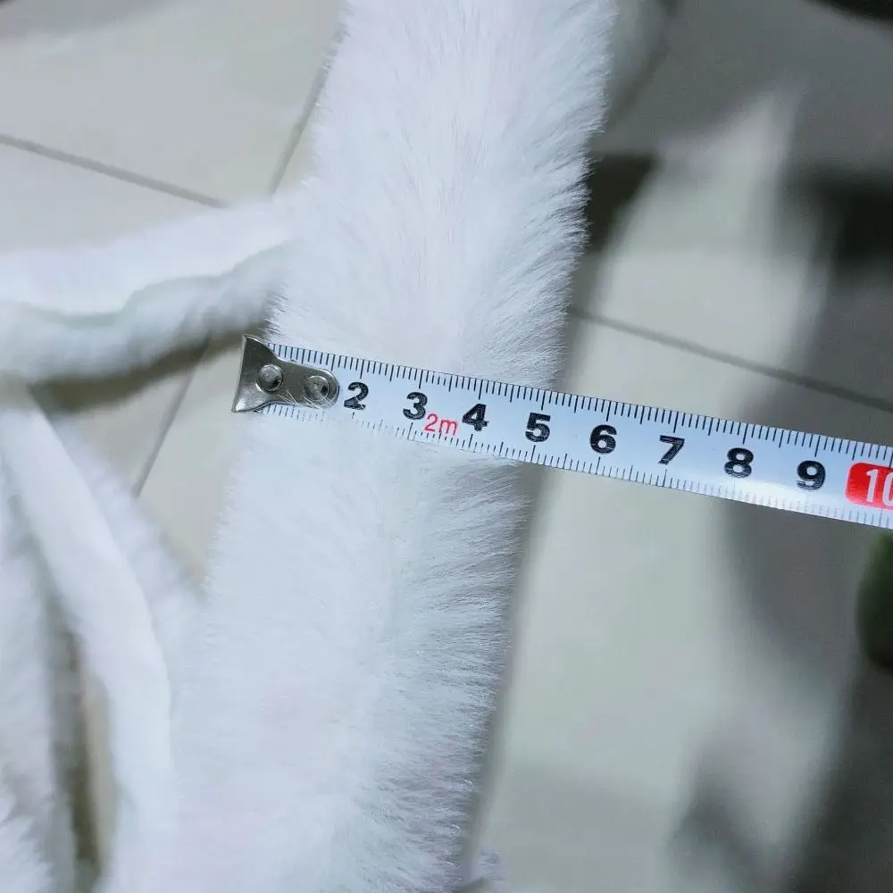 

1M Faux Fur Ribbon Tape Cuff Strip Stage Costume Fluffy Trim Handmade Wool Tops DIY Apparel Sewing