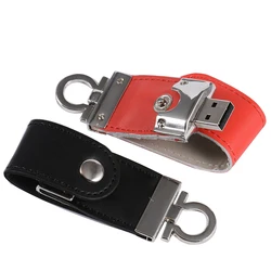 JASTER wholesale Leather USB Flash Drive pendrive 4GB 8GB 16GB 32GB 64GB keychain Pen drive 32GB flash Memory stick usb creativo