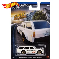 Original Hot Wheels Car Datsun Bluebird Wagon (510) Hot Wagon Boys Toys for Kids 1/64 Diecast Model lega Voiture Brinquedo Gift