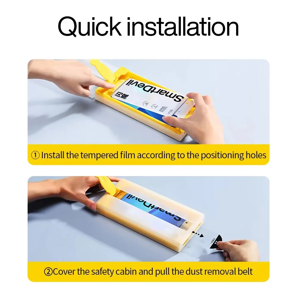 SmartDevil 1/2 PCS Full Glue Dust-free Screen Protector for Samsung S25Ultra S25 Plus Microcrystalline Soft Film for Samsung S24