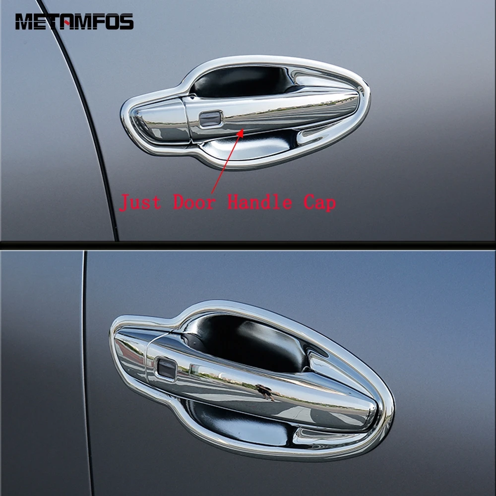 For Peugeot 3008 GT 2017 2018 2019 2020 Chrome Side Door Handle Catch Cap Cover Trim Protector Sticker Accessories Car Styling